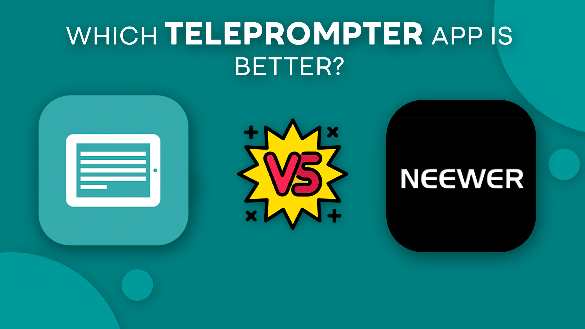 What is the best teleprompter app - TeleprompterPAD vs. Neewer ...